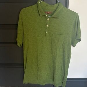 7 For All Mankind Olive Polo Shirt